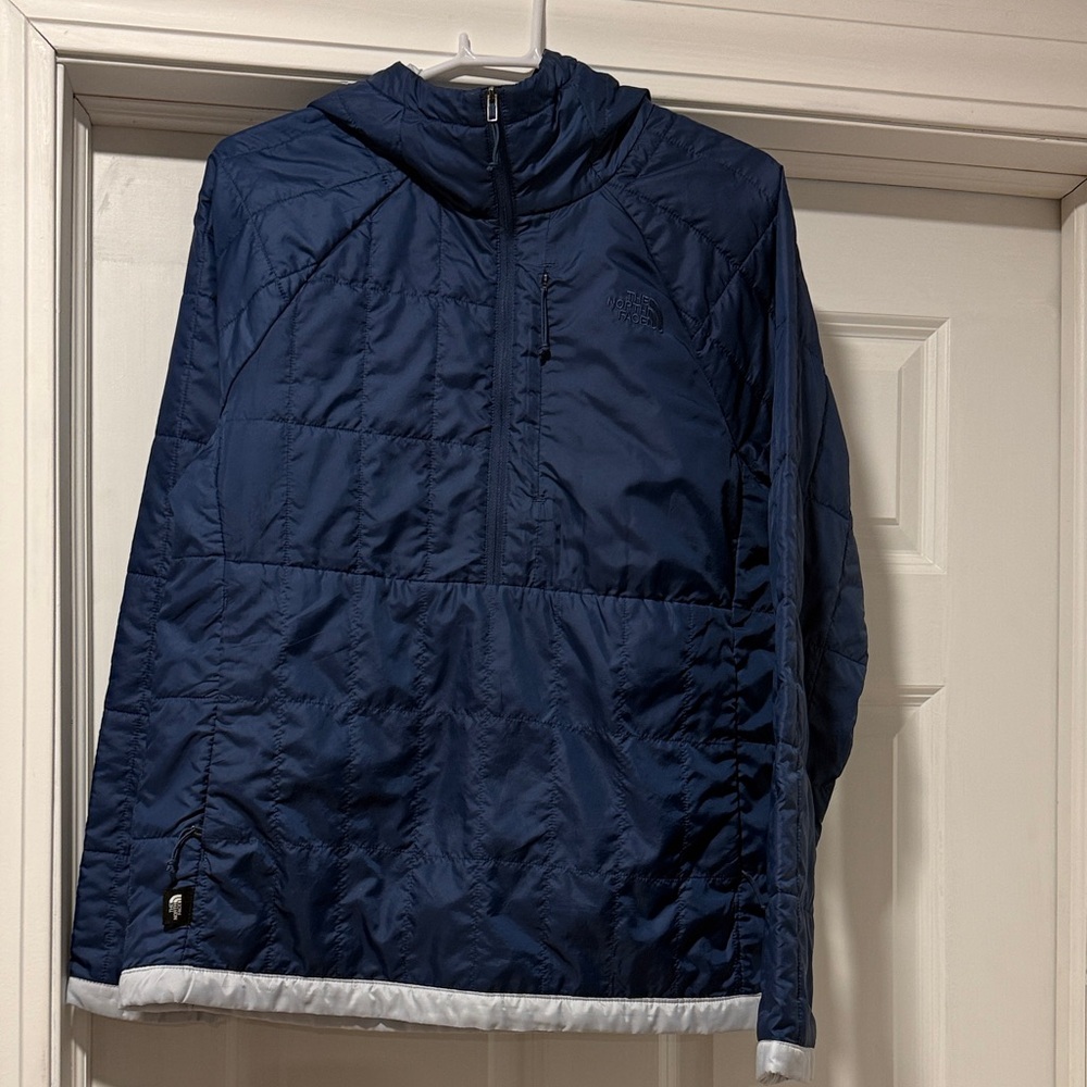 The North Face Dark Blue Quilted Pullover